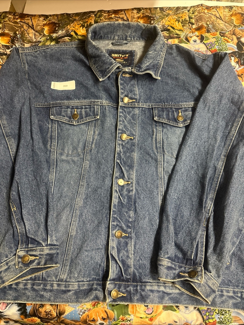 SMITH Men’s Denim Jacket - Dark Blue Washed
